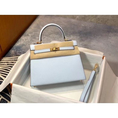 Hermes Original Epsom Leather KEL2578 jasnoniebieski