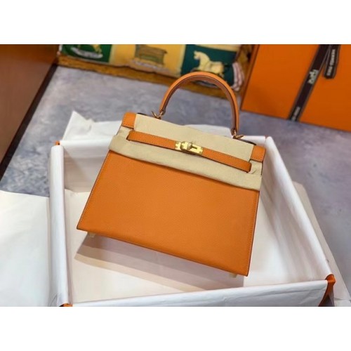 Hermes Original Epsom Leather KEL2578 pomarańczowy