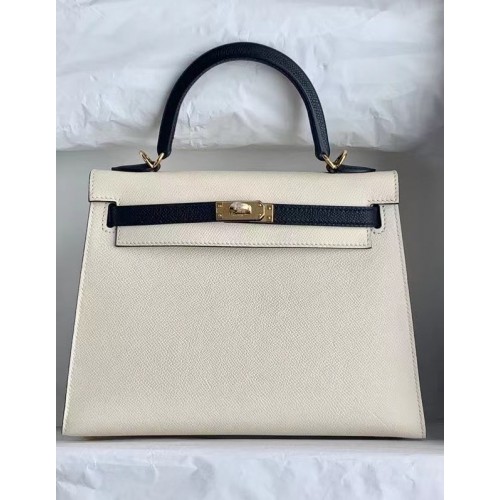 Hermes Original Epsom Leather KEL2578 biało-czarny