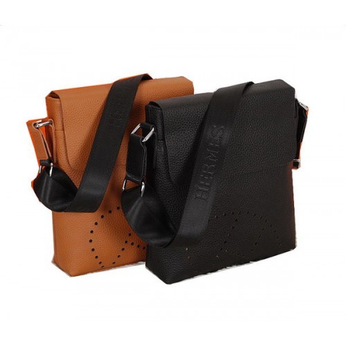 Oryginalna torba listonoszka Hermes z licowej skóry cielęcej H95275