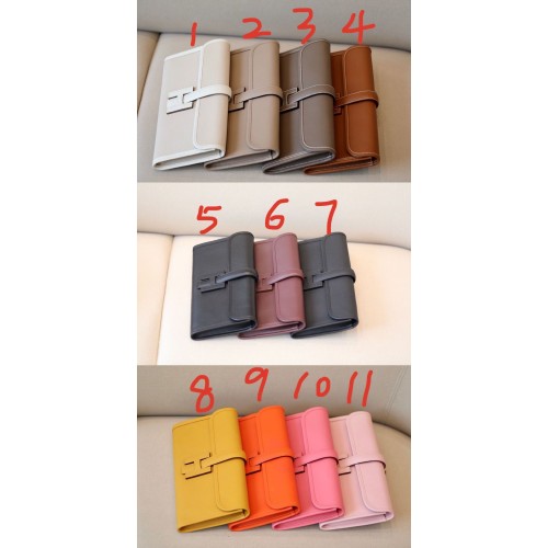 Oryginalna skórzana torebka kopertówka Hermes H88066