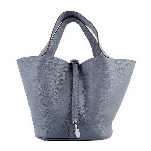 Hermes Picotin Lock PM Bags Clemence Leather H8615 Grey