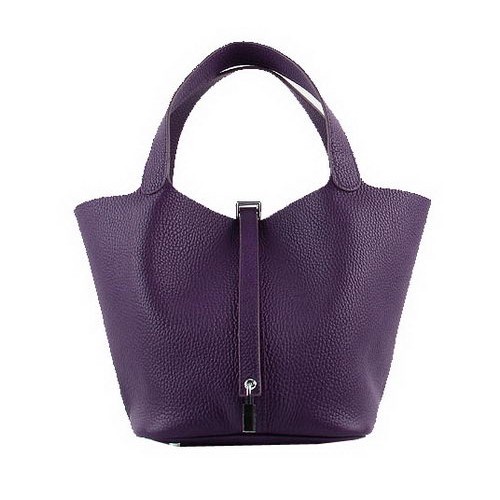 Hermes Picotin Lock PM Bags Clemence Leather H8615 Purple