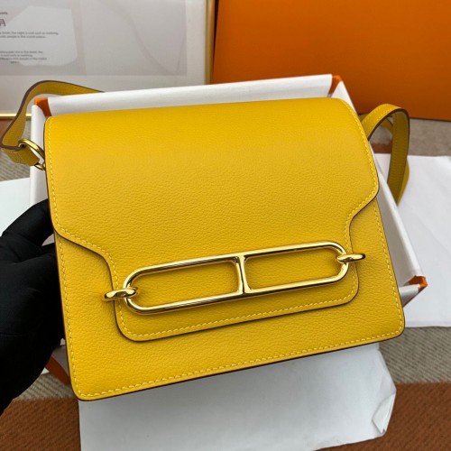 Hermes Roulis 19cm Evercolor 9D H9003 Żółte złoto