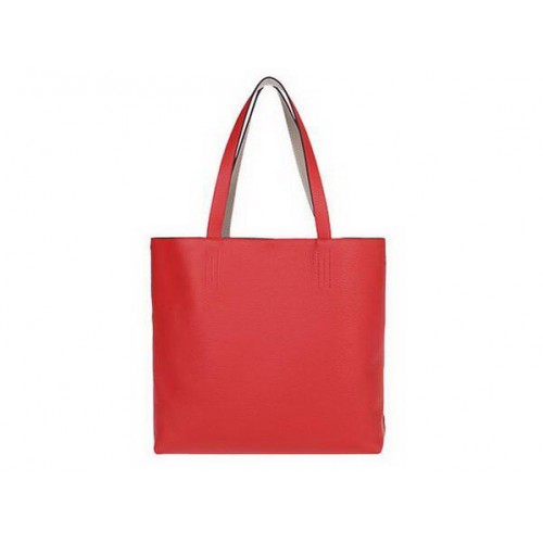Torba na zakupy Hermes 36 cm Totes Clemence Leather Light Red