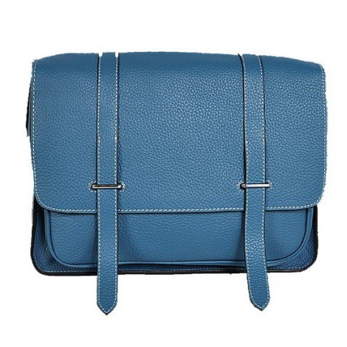 Hermes Steve 32CM męska torba Clemence Blue
