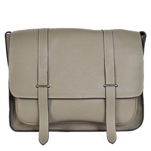 Hermes Steve 32CM męska torba Clemence Grey