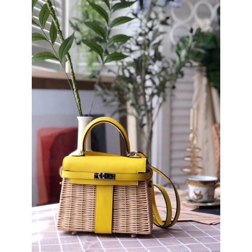 Torba piknikowa Hermes Kelly 9810 żółta