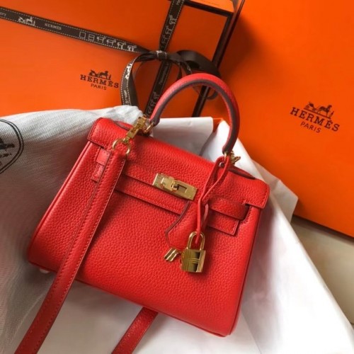 Hermes Birkin Togo Leather 22590 czerwony