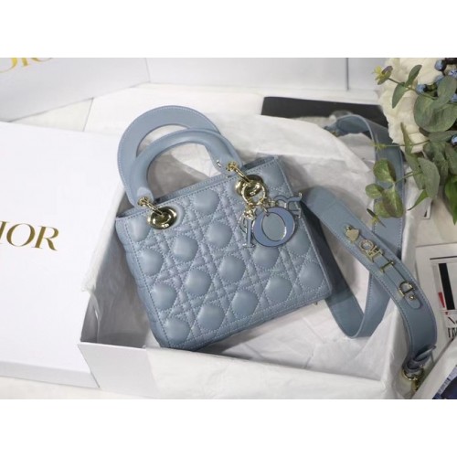 LADY DIOR MY ABCDIOR BAG Cannage Lambskin M0538O szary