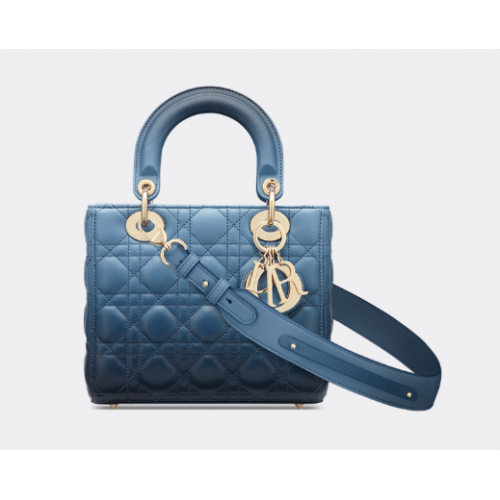 TOREBKA LADY DIOR MY ABCDIOR Indigo Blue Gradient Cannage Lambskin M0538OS