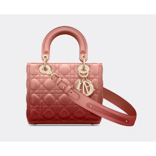 TOREBKA LADY DIOR MY ABCDIOR Pink Gradient Cannage Lambskin M0538OS