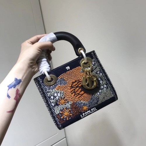 LADY DIOR haftowana skóra bydlęca AD0168-4