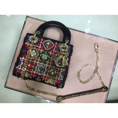 LADY DIOR haftowana skóra bydlęca M05052