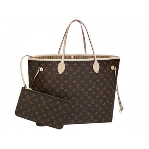 LOUIS VUITTON M40990 MONOGRAM CANVAS NEVERFULL GM BEIGE