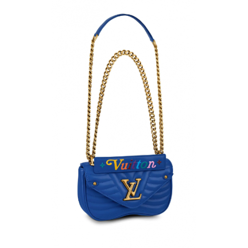 LOUIS VUITTON NEW WAVE TOREBKA NA ŁAŃCUSZKU PM M53924 Bleu Neon