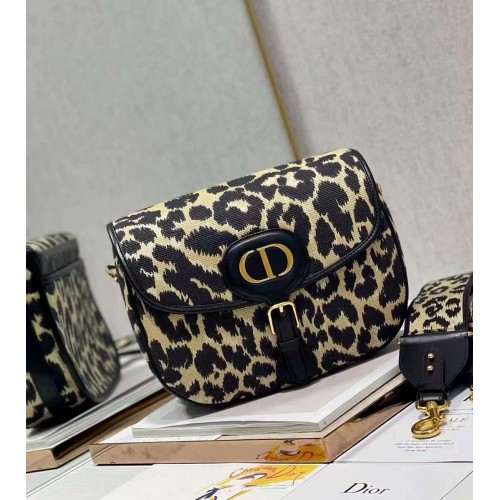 Duża torebka Dior Bobby Bag w kolorze beżowym, wielokolorowym, haftowana Mizza C9267E