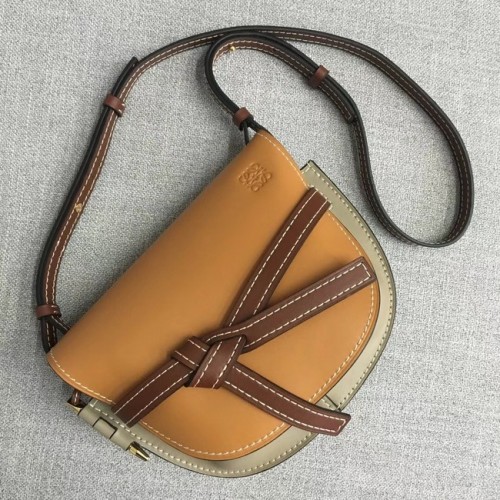 Torebki Loewe Crossbody Original Leather 8088 żółte