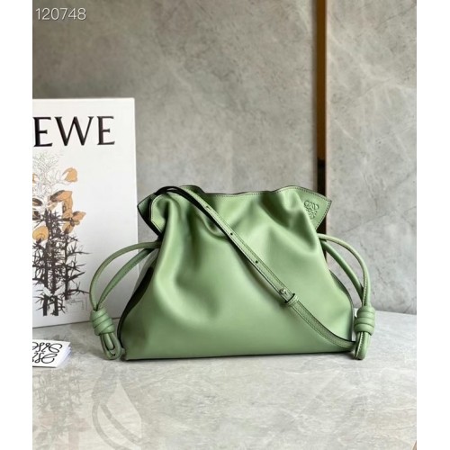 Loewe Lucky Bags Oryginalna skóra LE0539 zielona