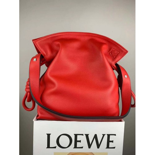 Loewe Lucky Bags Oryginalna skóra LE10199 Czerwona