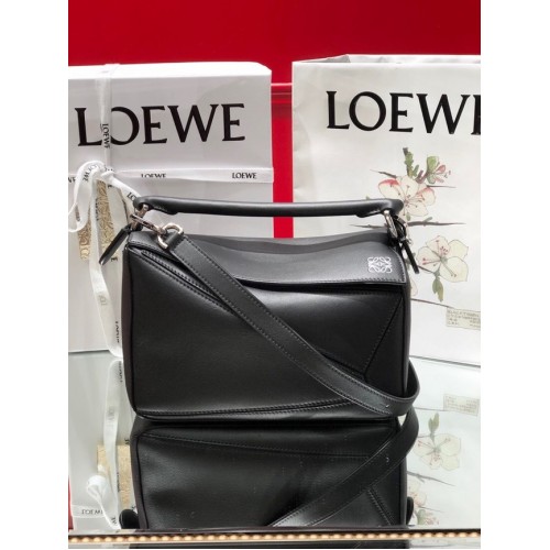 Torba Loewe Puzzle Bag Leather 1609 czarna