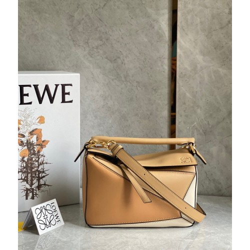 Torba Loewe Puzzle Bag Original Leather 61843 brązowo-morelowa
