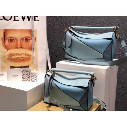 Loewe Puzzle Bag Original Leather B9124 niebieski