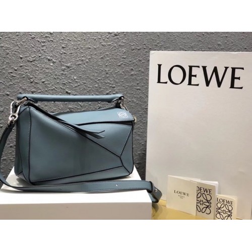 Loewe Puzzle Bag Original Leather L9124 Jasnoniebieska