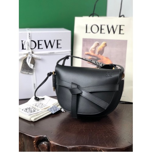 Loewe mała torebka typu crossbody oryginalna skóra 8087 czarna