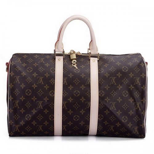 Louis Vuitton Monogram Canvas Keepall 45 z paskiem na ramię M41418