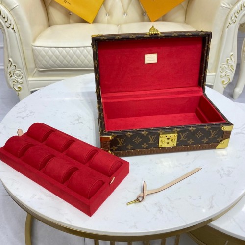 Louis Vuitton 8 WATCH CASE M47641 czerwony