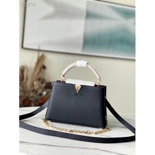 Louis Vuitton CAPUCINES BB M48865 czarno-biały