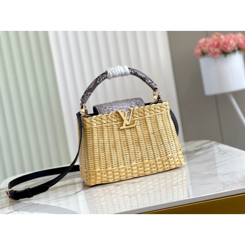 Louis Vuitton CAPUCINES BB M55011 szary