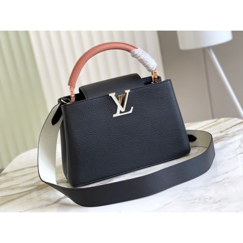Louis Vuitton CAPUCINES BB M56904 czarno-różowy