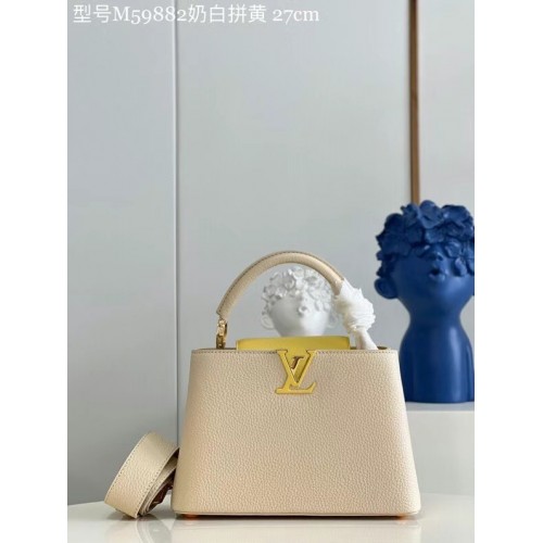 Louis Vuitton CAPUCINES BB M59882 Kremowy Beż