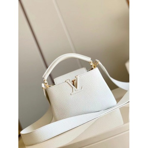 Louis Vuitton CAPUCINES MINI M55985 biały