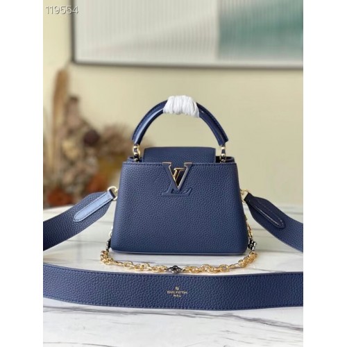 Louis Vuitton CAPUCINES MINI M59065 Granatowy