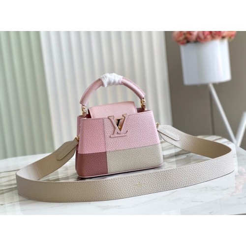 Louis Vuitton CAPUCINES MINI M59268 różowy
