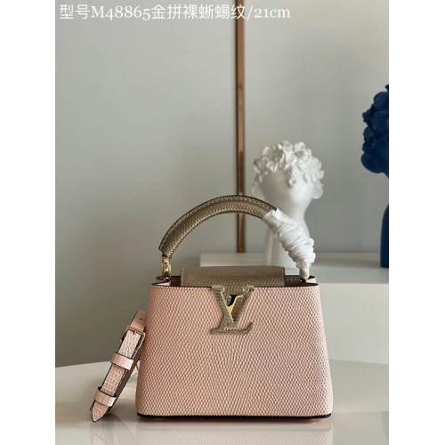 Louis Vuitton CAPUCINES MINI M59268 jasnoróżowy