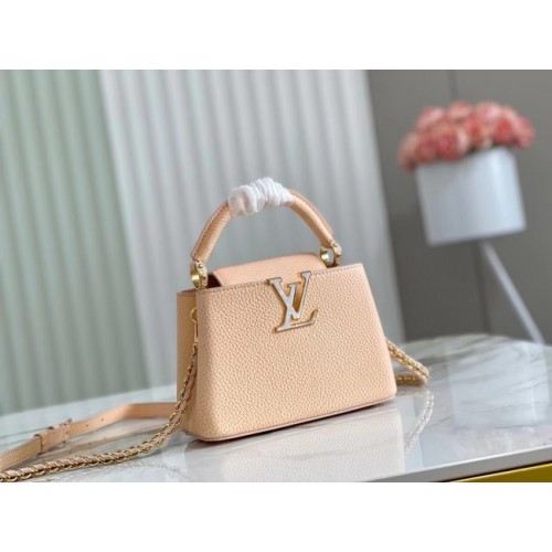 Louis Vuitton CAPUCINES MINI M81190 kremowy