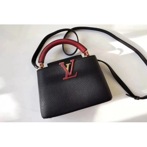 Louis Vuitton CAPUCINES MINI N94047 czarno-czerwony