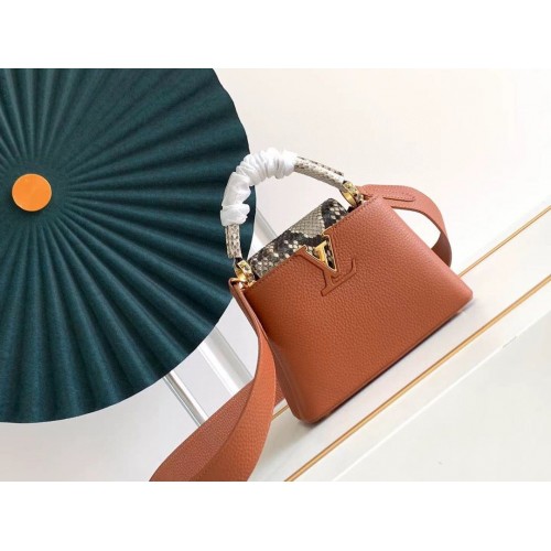 Louis Vuitton CAPUCINES Original Leather PM M96467 Brązowy