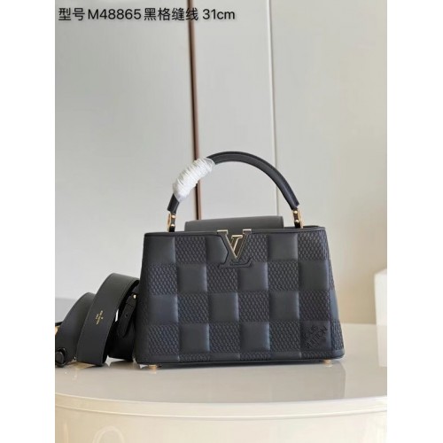Louis Vuitton CAPUCINES PM M48865 czarny