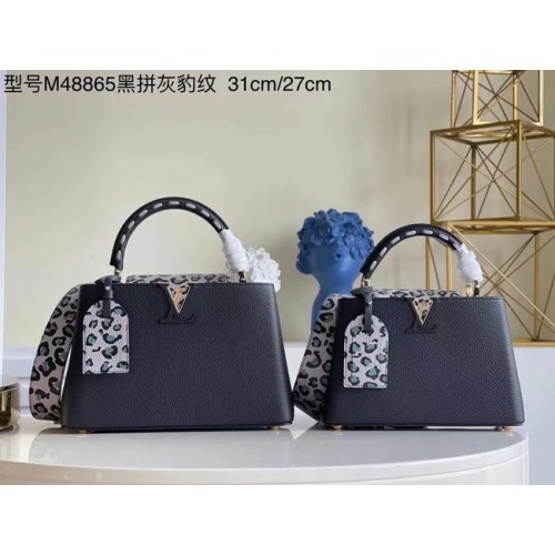 Louis Vuitton CAPUCINES PM M48865 czarny