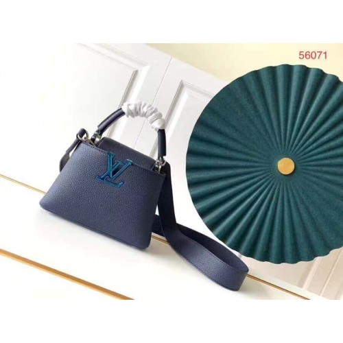 Louis Vuitton CAPUCINES PM M52386 Granatowy