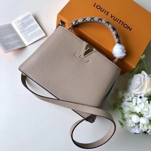 Louis Vuitton CAPUCINES PM M52387 szary