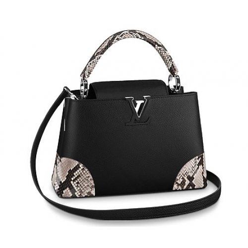 Louis Vuitton CAPUCINES PM N94410 czarny
