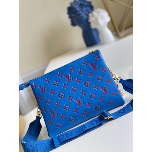 Louis Vuitton COUSSIN PM M58628 niebiesko-czerwony