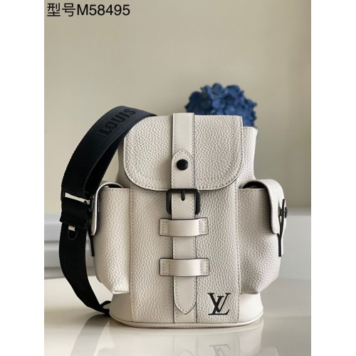 Plecak Louis Vuitton Christopher XS Taurillon Leather M58495 White