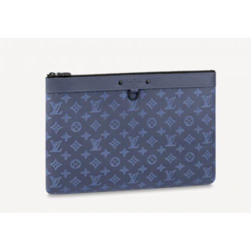 Louis Vuitton DISCOVERY POCHETTE GM M80425 Granatowy